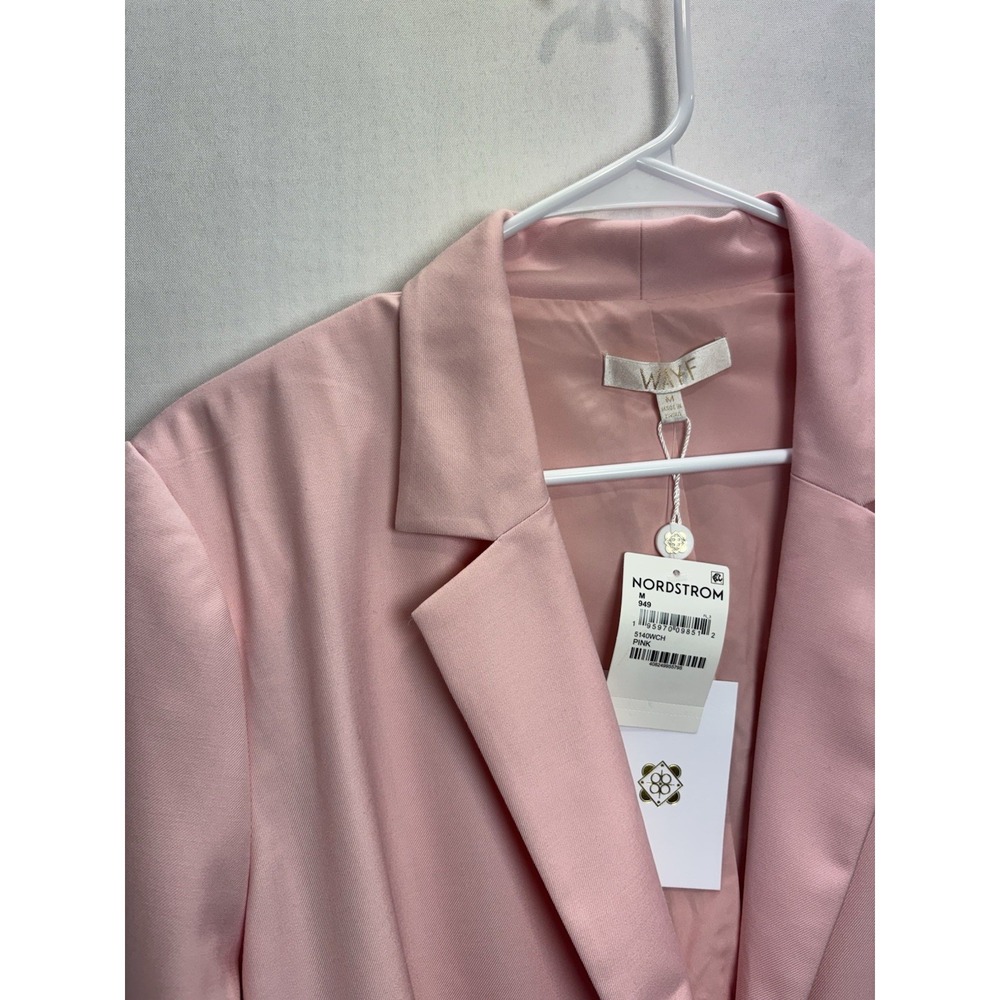WAYF Women's Pink Blazer Jacket Medium M NWT Nordstrom One Button - Picture 3 of 13